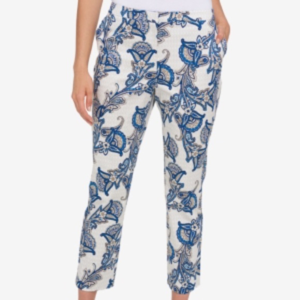 Tommy Hilfiger Printed Cropped Pants
